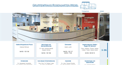 Desktop Screenshot of gruppenpraxis-rosengarten.de
